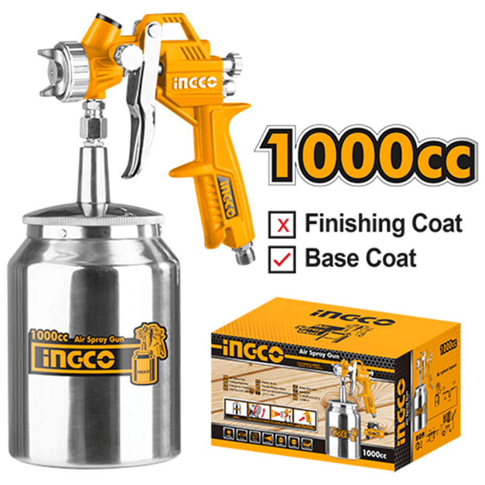 Ingco ASG3101 Paint Spray Gun Sunction Type 1000cc - KHM Megatools Corp. Ingco ASG3101 Paint Spray Gun Sunction Type 1000cc - KHM Megatools Corp.